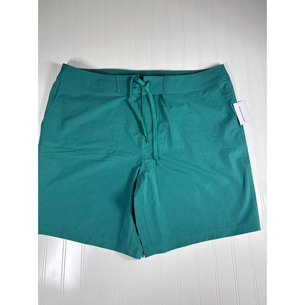 Amazon Essentials Mens Teal Green Board Shorts Swim Trunks XL‎ NWT
